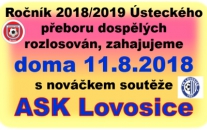 Dnes byl rozlosován nový ročník fotbalových soutěží 2018/2019 řízených ÚKFS