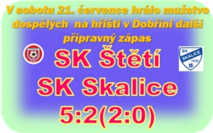 Letní příprava mužstva dospělých je v plném proudu. Trenéři zkouší herní varianty, rozestavění hráčů na hřišti a dalším týmem, který prověřil naši připravenost byl úspěšný účastník Libereckého přeboru, který loni skončil na 3. místě.