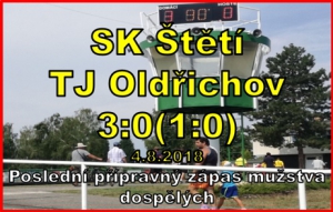 Jako první se v letošním ročníku na hřišti ve Štětí představilo mužstvo dospělých. Bylo to v generálce na nový ročník a za velkého vedra jsme zvítězili 3:0