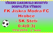 Po úvodní porážce nového ročníku si mužstvo dospělých vylepšilo  náladu po dobrém výkonu v Modré.