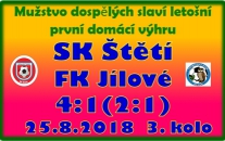 Hned v úvodu jsme byli zaskočeni inkasovanou brankou. Nezlomilo nás to a ještě do poločasu vývoj utkání otočili.