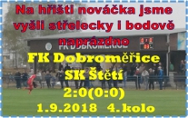 Smutek pro mužstvo dospělých na hřišti nováčka. Co bylo platné, že jsme měli míč v držení  mnohem více než soupeř, když jsme domácí obranu nedokázali ničím překvapit.