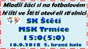 Mladší žáci jsou po výhře nad Trmicemi na 2. místě tabulky