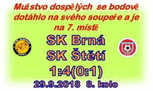 V zápase mužstva dospělých jsme viděli naše vítězství, hodně gólů, vyloučení, neproměněné šance a hráče, který přišel na plac, rozeběhnul se a po 20 vteřinách dal gól.