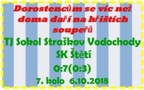 Dorostenci se v sobotu radovali z vysokého vítězství ve Straškově