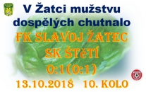 Těsné vítězství mužstva dospělých v Žatci. O výsledek jsme se museli bát až do závěrečného hvizdu. V závěru se i červenalo. Všechno se dozvíte v podrobném referátu z tohoto utkání.
