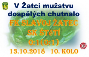 Těsné vítězství mužstva dospělých v Žatci. O výsledek jsme se museli bát až do závěrečného hvizdu. V závěru se i červenalo. Všechno se dozvíte v podrobném referátu z tohoto utkání.