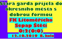 Pavel Čermák válel jako za mlada a 2 brankami rozhodl o vítězství staré gardy na hřišti favorizovaného Litoměřicka 