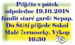 Po dlouhé době se stará garda představí domácím fanouškům v okresním přeboru. Naposledy zde hrála 7.září proti Lovosicím.
