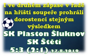 Slabá střelecká muška a nevyužívání brankových příležitostí. Hlavní důvod, který trenér našeho týmu viděl při další porážce dorostenců na hřišti soupeře.  