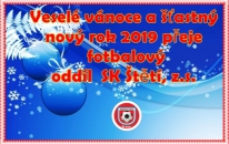 Hodně dárků pod stromeček a hezký nový rok 2019