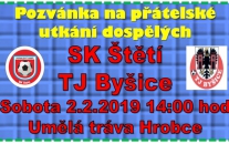 Poslední lednovou sobotu už se mužstvo dospělých chystalo k odjezdu do České Lípy, kde mělo hrát se Skalicí. Počasí ale bylo proti a tak druhý letošní přípravný zápas sehrajeme až 2.2.2019