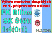 Na první branku v dalším přípravném utkání mužstva dospělých se čekalo do závěru 1. poločasu. 