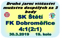 Krásné jarní počasí ve kterém dokázalo mužstvo dospělých naplno bodovat. 3 zásahy se blýsknul Rudolf Slanička.