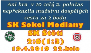 Další hokejový výsledek mužstva dospělých. Získali jsme vedení, domácí srovnali, ale pak už to bylo naše mužstvo, které ovládlo dění na hřišti, i když půlku zápasu hrálo o jednoho hráče méně.