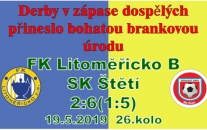 Domácí tým jsme překvapili rychlým nástupem a brzy jsme si vypracovali rozhodující náskok. Domácí se snažili nepříznivý průběh zápasu zastavit, ale mušku mělo jejich mužstvo dospělých vychýlenou.