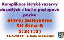 B mužstvo dobře začalo a ještě v 55. minutě vedlo 3:1. Pak však nastal neskutečný obrat a 4 kousky v naší síti  nás poslaly domů bez bodu.