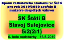B mužstvo muselo hledat odpověď na rychlou branku soupeře. Ještě do poločasu stačilo výsledek otočit a i když soupeř v závěru ještě z penalty snížil, tak jsme odpověděli stejnou mincí a mohli slavit postup.
