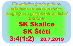 O rychlé vedení jsme rychle přišli. Ve 2. poločasu nedali penaltu, ale i tak jsme vyšli ze zápasu vítězně.