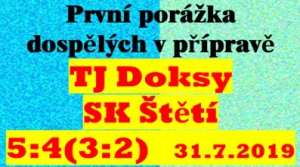 Děr v obraně mělo mužstvo dospělých více než vstřelených branek. Na hřišti ve Starých Splavech celý zápas jen  dotahovalo a když už se zdálo, že by z toho mohla být remíza, tak inkasovalo.   