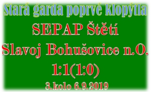 Zápas chudý na branky. Stará garda úlohu favorita nenaplnila. Spousta zahozených brankových příležitostí ve 2. poločase.
