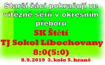 Starší žáci mají formu a i ve čtvrtém zápase sezóny jasně vyhráli. nyní už se chystají na sobotní derby proti Hoštce