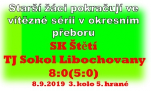 Starší žáci mají formu a i ve čtvrtém zápase sezóny jasně vyhráli. nyní už se chystají na sobotní derby proti Hoštce