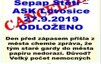 Hřiště nalajnované,  plakáty na zápas staré gardy vylepeny. Chyběl však soupeř, který do Štětí nepřijel