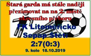 Týden stará porážka od Žitenic nenechala na staré gardě Sepapu žádné nepříznivé stopy a v okresním městě přestřílela domácí tým