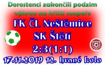 Soupeř kopal 2 penalty, ale ani z jedné branku nevstřelil. V posledním kole Ústeckého přeboru dorostu se rozhodlo 5 minut před koncem.