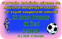 Brozany vyrovnaly 10 minut před koncem z penalty 