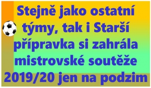 Starší přípravka skončila v okresním přeboru ve skupině B na 8. místě