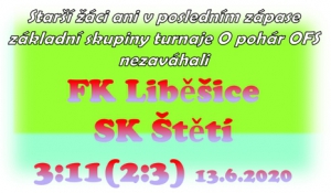 Starší žáci se rozstříleli ve 2. poločase a už se těší na sobotní semifinálový zápas doma proti Libochovanům