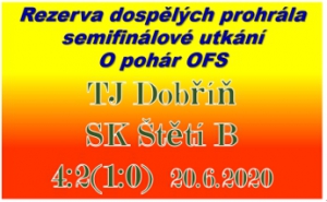Domácí dokázali ve 2. části získat až  tříbrankový náskok a i když jsme měli v závěru nějaké šance, tak jsme snížili jen na konečných 2:4.