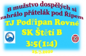 B mužstvo dospělých s dorostenci v sestavě dokázalo v Rovném 5x skórovat