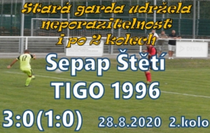 Důležité vítězství staré gardy. TIGO to je špička okresní soutěže. I když výsledek vypadá, že to byla snadná záležitost, tak to nebylo vůbec lehké utkání