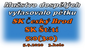 Mužstvo dospělých inkasovalo na začátku každého poločasu v rychlém sledu za sebou. V tom první během 7 minut 3x.    