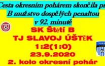 Drama do poslední vteřiny. když už se zdálo, že se budou kopat penalty, tak se nakonec kopala jen jedna .