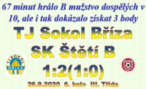 Až 2 branky Daniela Lisce v posledních 15 minutách zápasu rozhodly o výhře B mužstva dospělých