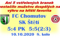Sahali jsme po vítězství. Domácí jsme zaskočili a ti museli celý zápas dotahovat. Bod navíc si po penaltách připsali domácí.