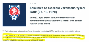 Do ledna 2020 byla vystavena stopka