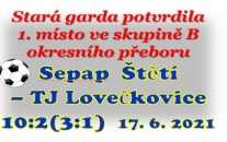 Stará garda točila desítku. Dočtete se zde i o zápase před 35 lety v němž vstřelil branku i nejlepší střelec dnešního utkání Vladimír Líbal. 