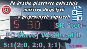 O čisté konto přišlo mužstvo dospělých v přátelském zápase až v úplném závěru.