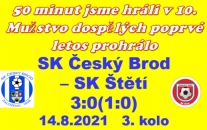 Ani potřetí v řadě se mužstvu dospělých nepodařilo v Českém Brodě bodovat. 