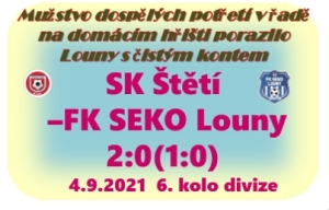 2 branky Jiřího Vokouna vedly ke třetí výhře mužstva dospělých na domácím trávníku v letošním ročníku divizní soutěže. 
