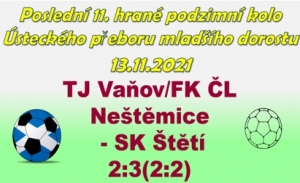 Na závěr podzimu mladší dorostenci vyhráli. Dle slov trenéra Miloslava Hromeho to byla výhra vybojovaná, ale zasloužená.