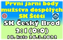 Všechno bylo 2x. 2x jsme kopali penaltu, 2x byl v pokutovém území faulován Jiří Vokoun, 2x proměnil penaltu Muamer Mešič, 2x ji poslal na stejné místo doleva. Jen to vítězství mužstva dospělých bylo prvním v jarní části divizní soutěže.  