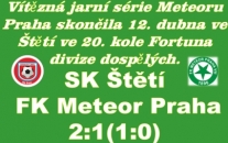 Divácky hezké utkání se šťastným koncem pro naše mužstvo. Když už jsme začínali věřit ve vítězství 1:0, tak hosté srovnali, ale přeci jenom jsme ještě stačili vítězství otočit na naší stranu. 