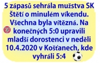 Mladší dorostenci zvítězili na hřišti favorizovaných Košťan. V tabulce jsou na 6. místě s 23 body, ale už ve čtvrtek mohou poskočit na 5. místo, pokud doma porazí Vaňov.