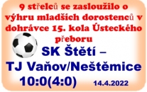 Úlohu favorita mladší dorostenci splnili. Zvítězili dvouciferným rozdílem. V neděli se chystají na třetí Bílinu.